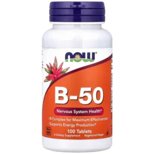 美國Now Foods 綜合維他命B-50, 50片