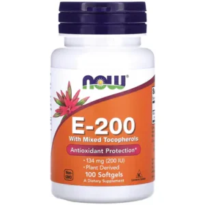 美國Now Foods, E-200 含混合生育酚 134毫克 (200IU) 100粒軟膠囊