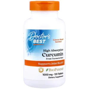 美國Doctor's Best 95%高吸收型薑黃素 C3, 1,000亳克 120片