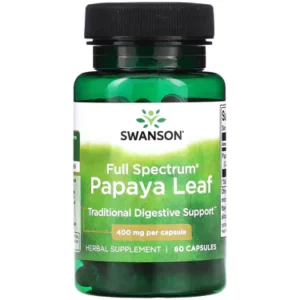 美國Swanson 木瓜葉 400毫克 60粒