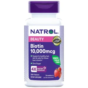 美國Natrol 生物素 10,000微克 250片速溶片