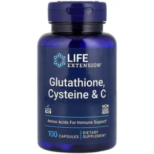 美國Life Extension 谷胱甘肽，半胱氨酸和維生素 C 100粒