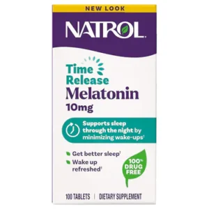 美國Natrol 褪黑激素 緩䆁性 10毫克 100片