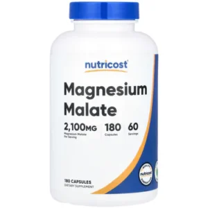 美國Nutricost 蘋果酸鎂 2,100毫克/每食用分量 180粒